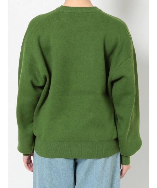 Ungrid（アングリッド）の「カシミヤ混スムース編みルーズニット（ニット/セーター・レディース・グリーン/チャコールグレー・FREE）」の11枚目の写真