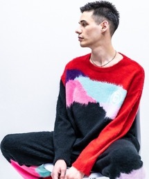 ROYAL FLASH | A GOOD BAD INFLUENCE/ア・グッド・バッド・インフルエンス/MULTI COLOR MOHAIR KNIT(ニット/セーター)