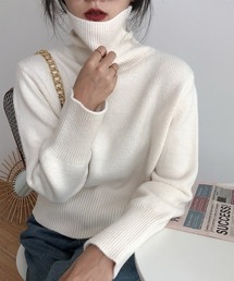 SEN TOKYO（セントーキョー）の「シンプルなのに上品。タートルネックニットトップス（ニット/セーター）」