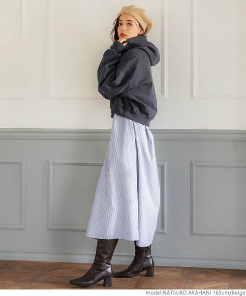 coca(coca)(コカ)の「ニットベレー帽(ニットキャップ/ビーニー・レディース・ベージュ/ブラック・ONE SIZE)」の8枚目の写真