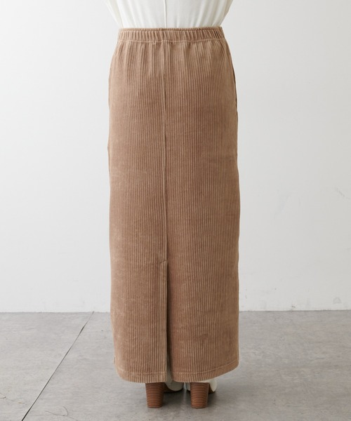 PUAL CE CIN（ピュアルセシン）の「ストレッチコールテンスカート（スカート・レディース・ブラック/ベージュ/ブルーグレー・FREE）」の16枚目の写真