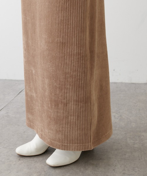 PUAL CE CIN（ピュアルセシン）の「ストレッチコールテンスカート（スカート・レディース・ブラック/ベージュ/ブルーグレー・FREE）」の15枚目の写真