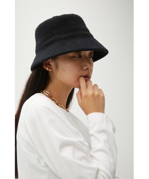 AZUL BY MOUSSY（アズールバイマウジー）の「FELT MATERIAL BUCKET HAT/フェルトマテリアルバケットハット