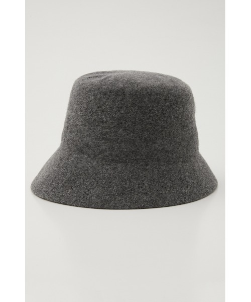 AZUL by moussy（アズールバイマウジー）の「FELT MATERIAL BUCKET HAT/フェルトマテリアルバケットハット（キャップ・レディース・グレー/ブラック・FREE）」の6枚目の写真