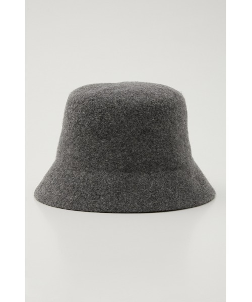AZUL by moussy（アズールバイマウジー）の「FELT MATERIAL BUCKET HAT/フェルトマテリアルバケットハット（キャップ・レディース・グレー/ブラック・FREE）」の8枚目の写真