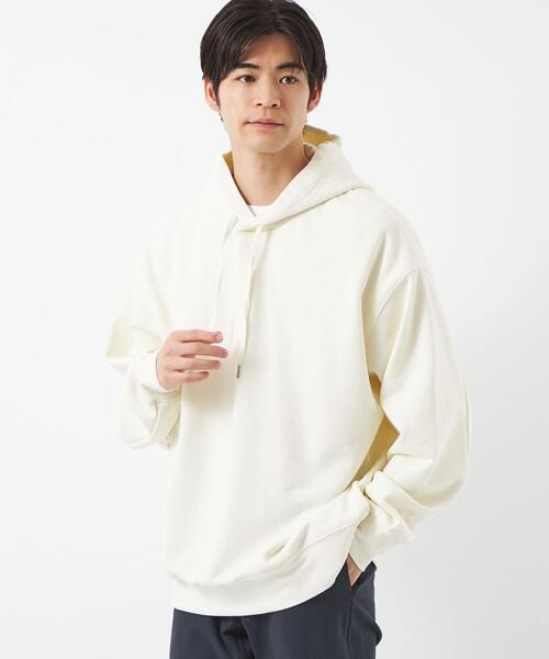 green label relaxing（グリーンレーベルリラクシング）の「GIZA クリアスウェット フーディー パーカー（パーカー・メンズ・ダークグレー/ライトブルー/オフホワイト・S/L/XL/M）」の8枚目の写真
