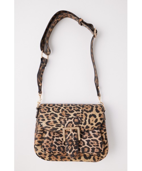 MOUSSY(マウジー)の「SADDLE SHOULDER バッグ(ショルダーバッグ・レディース・オフホワイト/ブラウン系その他/ブラック・FREE)」の1枚目の写真