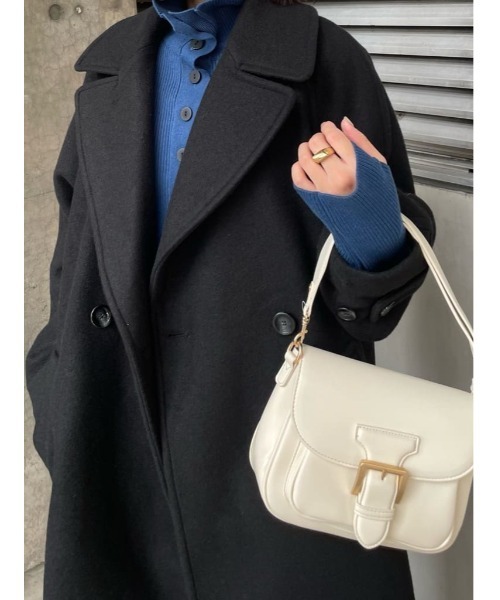 MOUSSY(マウジー)の「SADDLE SHOULDER バッグ(ショルダーバッグ・レディース・オフホワイト/ブラウン系その他/ブラック・FREE)」の16枚目の写真