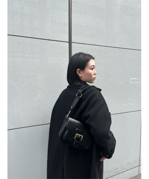 MOUSSY(マウジー)の「SADDLE SHOULDER バッグ(ショルダーバッグ・レディース・オフホワイト/ブラウン系その他/ブラック・FREE)」の13枚目の写真