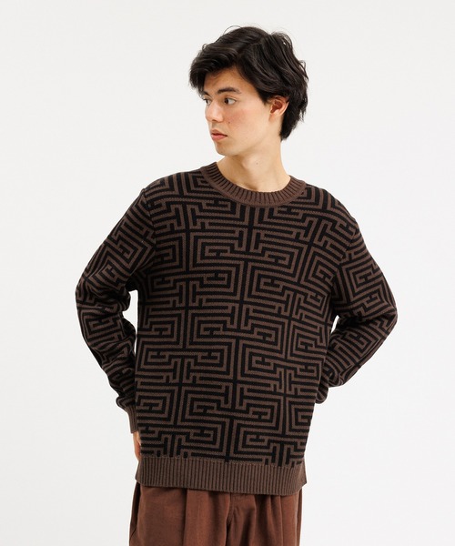 Saturdays NYC(サタデーズ ニューヨークシティ )の「Greg Geo Sweater(カーディガン/ボレロ・メンズ・ネイビー/ブラウン系その他2・L/X-SMALL/XL/S/M)」の2枚目の写真