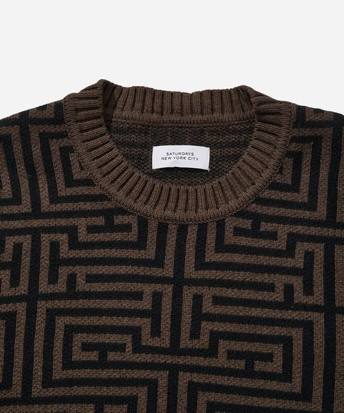Saturdays NYC(サタデーズ ニューヨークシティ )の「Greg Geo Sweater(カーディガン/ボレロ・メンズ・ネイビー/ブラウン系その他2・L/X-SMALL/XL/S/M)」の12枚目の写真