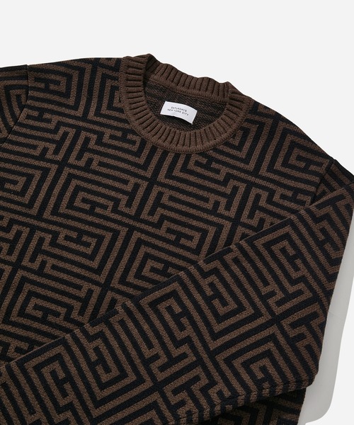 Saturdays NYC(サタデーズ ニューヨークシティ )の「Greg Geo Sweater(カーディガン/ボレロ・メンズ・ネイビー/ブラウン系その他2・L/X-SMALL/XL/S/M)」の17枚目の写真