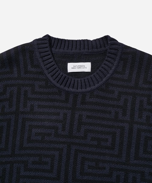 Saturdays NYC(サタデーズ ニューヨークシティ )の「Greg Geo Sweater(カーディガン/ボレロ・メンズ・ネイビー/ブラウン系その他2・L/X-SMALL/XL/S/M)」の20枚目の写真