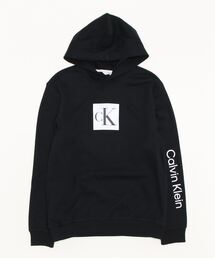 Calvin Klein / カルバンクライン プルパーカー モノグラム CKロゴプルオーバー  LS TRAVELING MONOGRAM LOGO P/O