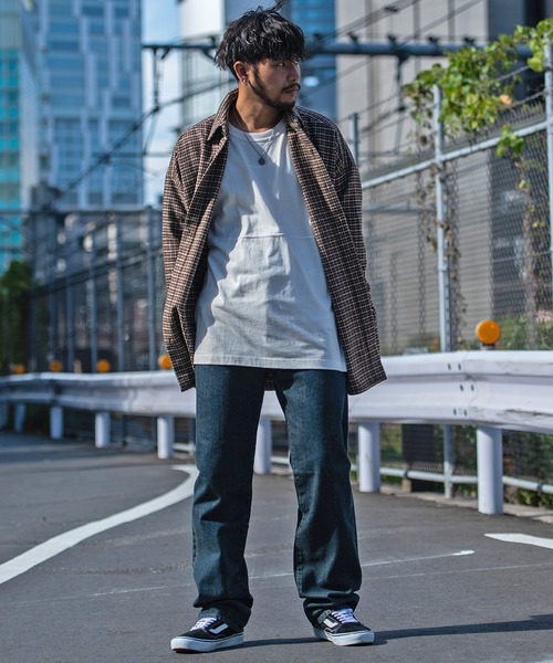 CavariA(キャバリア)の「『CavariA/キャバリア』ヘヴィネルビッグシャツ(シャツ/ブラウス・メンズ・ブラウン/ベージュ/オレンジ/グレー/ブラック/グリーン・FREE)」の18枚目の写真