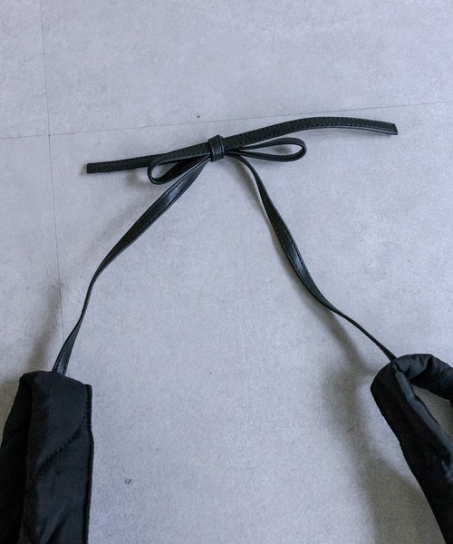 loti（ロティ）の「loti キルトコインケース付BAG（ショルダーバッグ・レディース・ブラック/オフホワイト・FREE）」の8枚目の写真