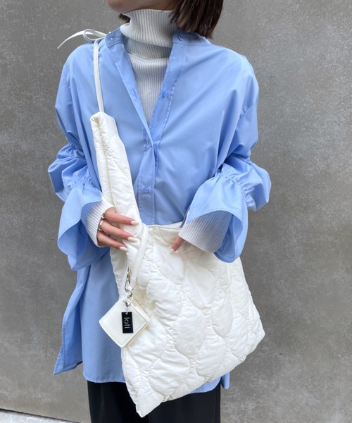 loti（ロティ）の「loti キルトコインケース付BAG（ショルダーバッグ・レディース・ブラック/オフホワイト・FREE）」の5枚目の写真