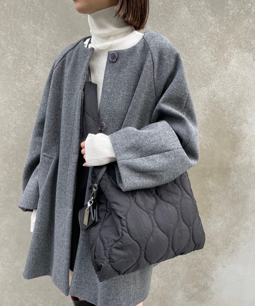 loti（ロティ）の「loti キルトコインケース付BAG（ショルダーバッグ・レディース・ブラック/オフホワイト・FREE）」の9枚目の写真