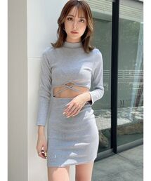 GYDA | ウエストクロスタイトミニワンピース(ワンピース)