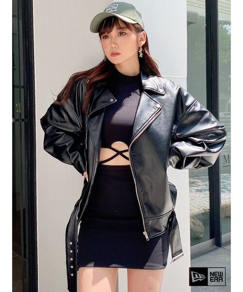 GYDA（ジェイダ）の「ウエストクロスタイトミニワンピース（ワンピース・レディース・グレー/ブラック・FREE）」の20枚目の写真