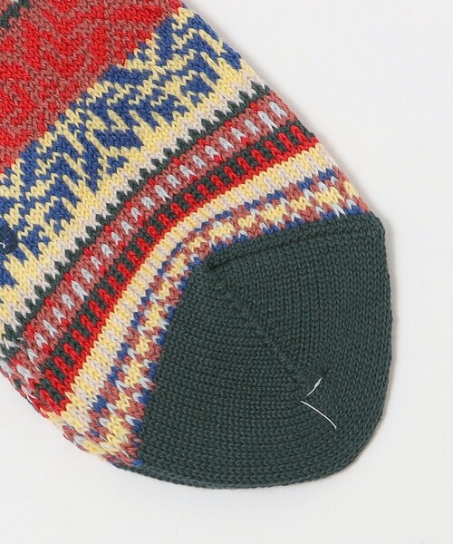 CHUP(チュプ)の「CHUP: LETHIA FAIR ISLE ARCHIVE フェアアイル ソックス(ソックス/靴下・メンズ・グリーン/グレー/ブラウン/ネイビー・ONE SIZE)」の7枚目の写真
