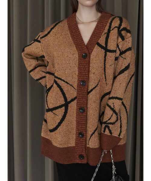 EMODA(エモダ)の「【GAB GAB×EMODA】ラインモチーフニット(ニット/セーター・レディース・カーキ/オレンジ・FREE)」の22枚目の写真