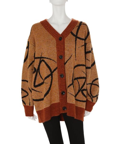 EMODA(エモダ)の「【GAB GAB×EMODA】ラインモチーフニット(ニット/セーター・レディース・カーキ/オレンジ・FREE)」の19枚目の写真