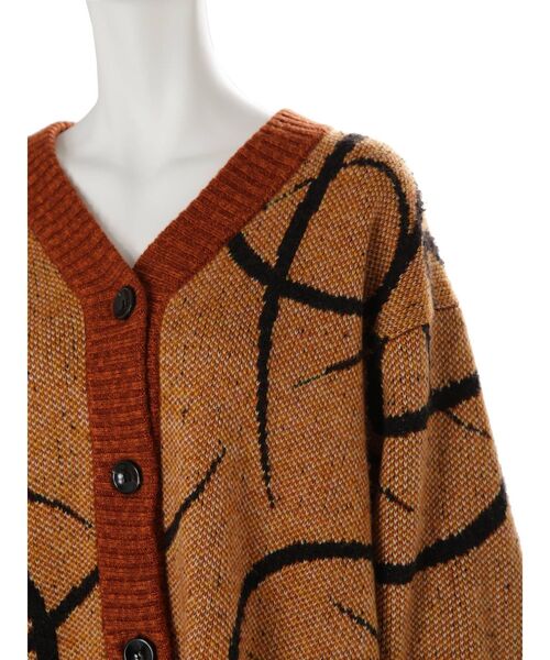 EMODA(エモダ)の「【GAB GAB×EMODA】ラインモチーフニット(ニット/セーター・レディース・カーキ/オレンジ・FREE)」の5枚目の写真