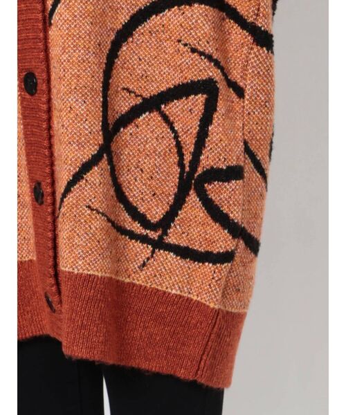 EMODA(エモダ)の「【GAB GAB×EMODA】ラインモチーフニット(ニット/セーター・レディース・カーキ/オレンジ・FREE)」の10枚目の写真