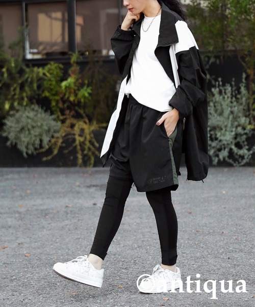 antiqua(アンティカ)の「WaterTEC撥水ラインパンツ(その他パンツ・レディース・ブラック/カーキ・FREE)」の9枚目の写真