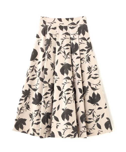 NATURAL BEAUTY BASIC（ナチュラルビューティーベーシック）の「フロッキーボリュームスカート（スカート・レディース・ベージュ/ブラック・SMALL/MEDIUM）」の10枚目の写真