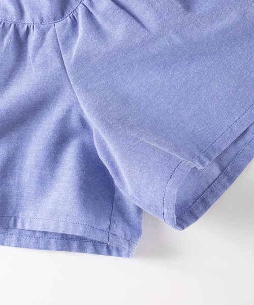 trois lapins kp(トロワラパンケーピー)の「ダンガリー キュロットパンツ(100~130)(その他パンツ・キッズ・ブルー/ライトオリーブ・100cm/110cm/120cm/130cm)」の5枚目の写真