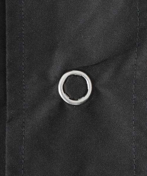marka（マーカ）の「marka / マーカ：MODS COAT - organic cotton × bratac silk taffeta -：M23A-03CO01C[COR]（モッズコート・メンズ・ブラック・1/2）」の11枚目の写真