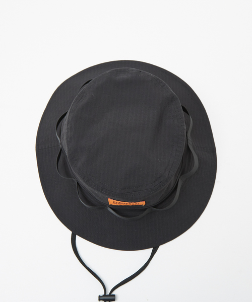 UNIVERSAL OVERALL（ユニバーサルオーバーオール）の「【UNIVERSAL OVERALL/ユニバーサルオーバーオール】コットンリップサファリハット アドベンチャーハット（ハット・メンズ・ブラック/カーキ/ベージュ・フリー）」の14枚目の写真