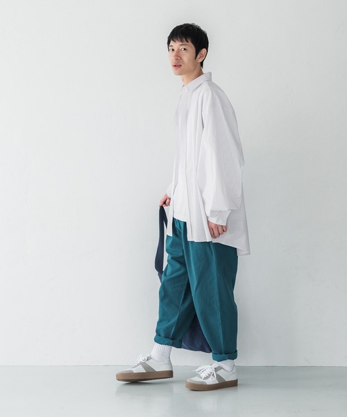coca(coca)(コカ)の「メンズ ストライプオーバーシルエットシャツ(シャツ/ブラウス・メンズ・ホワイト/ネイビー・ONE SIZE)」の5枚目の写真