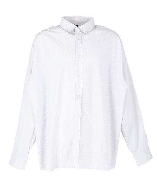 coca(coca)(コカ)の「メンズ ストライプオーバーシルエットシャツ(シャツ/ブラウス・メンズ・ホワイト/ネイビー・ONE SIZE)」の12枚目の写真