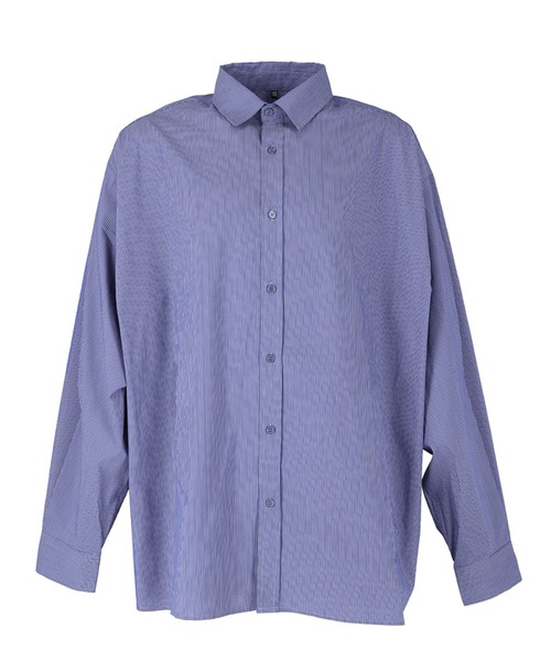coca(coca)(コカ)の「メンズ ストライプオーバーシルエットシャツ(シャツ/ブラウス・メンズ・ホワイト/ネイビー・ONE SIZE)」の11枚目の写真