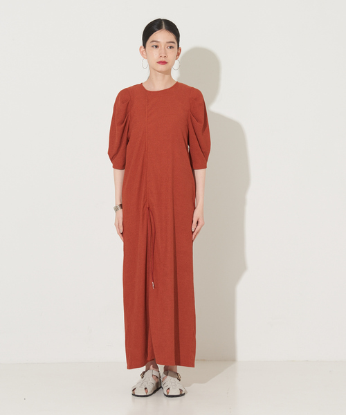 NOMINE（ノミネ）の「【前後着用可】2WAYドロストカットワンピース（ワンピース・レディース・ダークオレンジ/ブラック/ブルー/グリーン・フリー）」の9枚目の写真