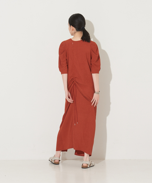 NOMINE（ノミネ）の「【前後着用可】2WAYドロストカットワンピース（ワンピース・レディース・ダークオレンジ/ブラック/ブルー/グリーン・フリー）」の19枚目の写真