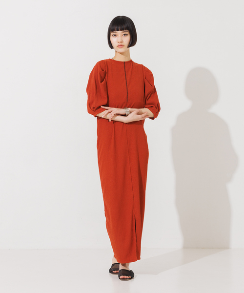 NOMINE（ノミネ）の「【前後着用可】2WAYドロストカットワンピース（ワンピース・レディース・ダークオレンジ/ブラック/ブルー/グリーン・フリー）」の22枚目の写真