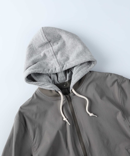 BACK NUMBER(バックナンバー)の「【BACK NUMBER】フードMA1(MA-1・メンズ・オリーブ・M/L/XL)」の6枚目の写真