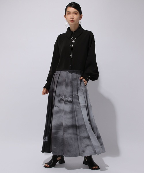 HARE（ハレ）の「TOROMIドルマンショートシャツ(HARE)（シャツ/ブラウス・レディース・パープル系その他/グリーン/ブラック/ホワイト/ブルー・FREE）」の9枚目の写真