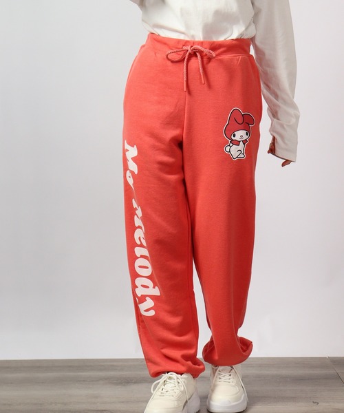 sanrio(サンリオ)の「sanrio キャラクター スウェット パンツ 裏毛(スウェットパンツ・レディース・オレンジ/ネイビー/パープル/ブラック/エメラルド/アイボリー/オートミール/サックスブルー・M/L/LL)」の8枚目の写真