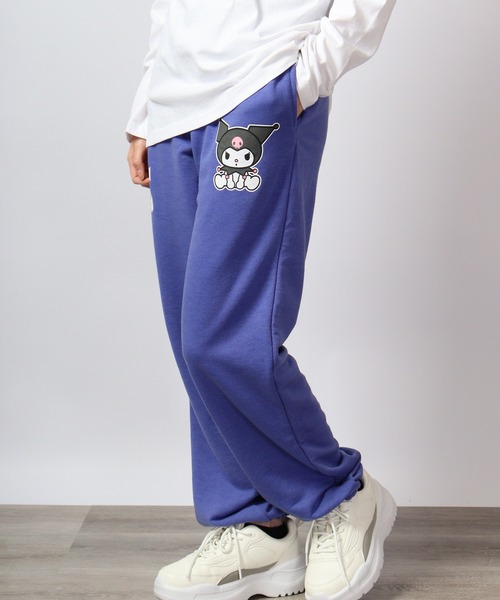 sanrio(サンリオ)の「sanrio キャラクター スウェット パンツ 裏毛(スウェットパンツ・レディース・オレンジ/ネイビー/パープル/ブラック/エメラルド/アイボリー/オートミール/サックスブルー・M/L/LL)」の10枚目の写真