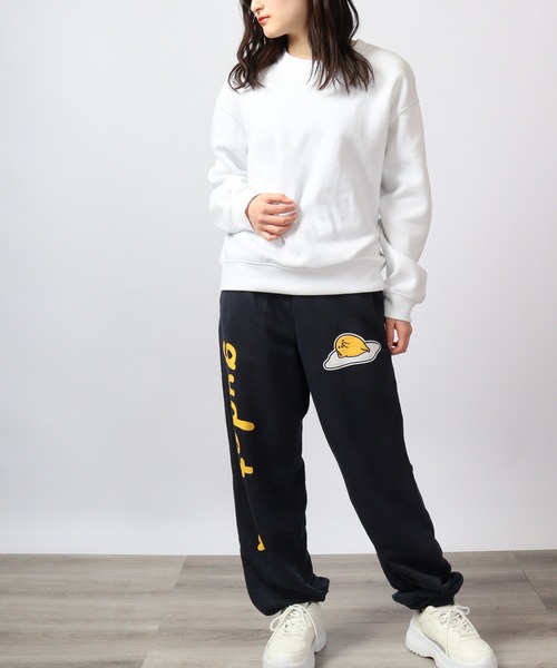 sanrio(サンリオ)の「sanrio キャラクター スウェット パンツ 裏毛(スウェットパンツ・レディース・オレンジ/ネイビー/パープル/ブラック/エメラルド/アイボリー/オートミール/サックスブルー・M/L/LL)」の15枚目の写真
