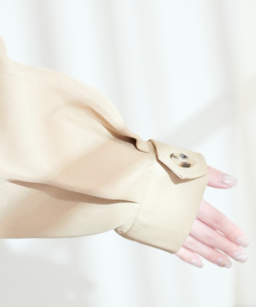 natural couture（ナチュラルクチュール）の「ステンカラーボリュームスリーブコート（その他アウター・レディース・ベージュ/カーキ/ベージュ系その他・FREE）」の18枚目の写真