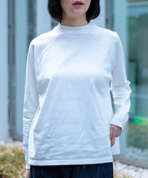 D.M.G.（ドミンゴ）の「[D.M.G / ディーエムジー] BD天竺 ラグランロングTシャツ（Tシャツ/カットソー）」