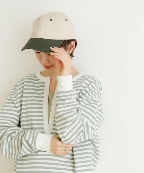 URBAN RESEARCH(アーバンリサーチ)の「バイカラーコットンCAP(キャップ・レディース・グレー系その他/グリーン系その他/レッド系その他・-)」の18枚目の写真