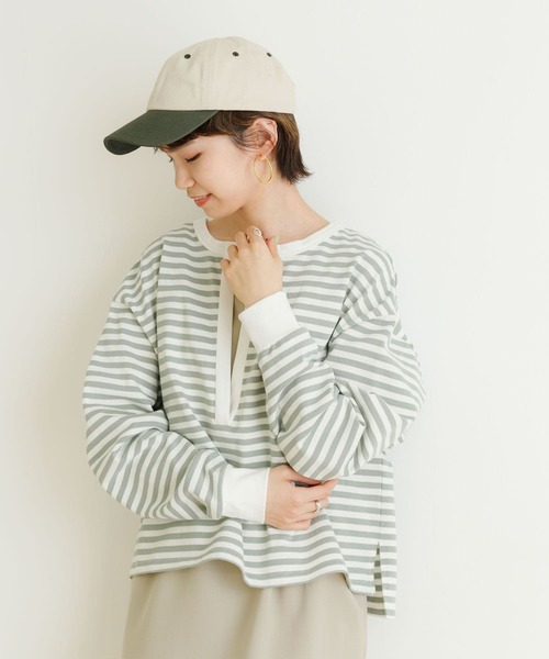 URBAN RESEARCH(アーバンリサーチ)の「バイカラーコットンCAP(キャップ・レディース・グレー系その他/グリーン系その他/レッド系その他・-)」の13枚目の写真