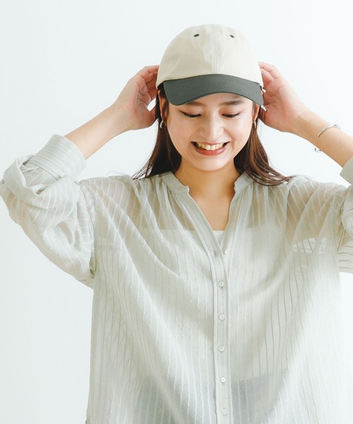 URBAN RESEARCH(アーバンリサーチ)の「バイカラーコットンCAP(キャップ・レディース・グレー系その他/グリーン系その他/レッド系その他・-)」の11枚目の写真